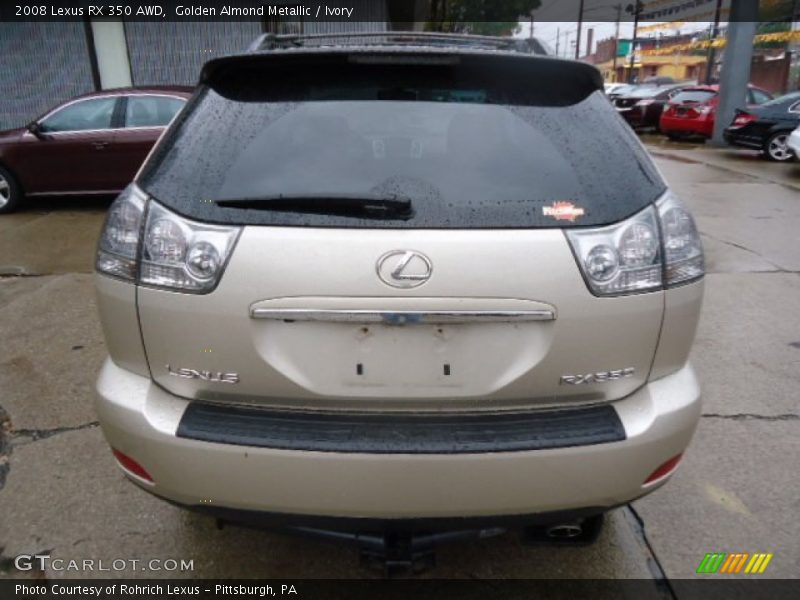 Golden Almond Metallic / Ivory 2008 Lexus RX 350 AWD