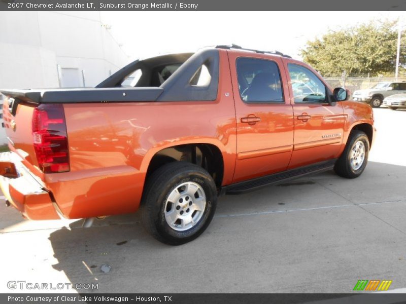 Sunburst Orange Metallic / Ebony 2007 Chevrolet Avalanche LT