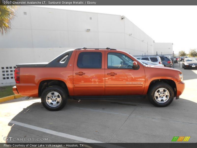 Sunburst Orange Metallic / Ebony 2007 Chevrolet Avalanche LT