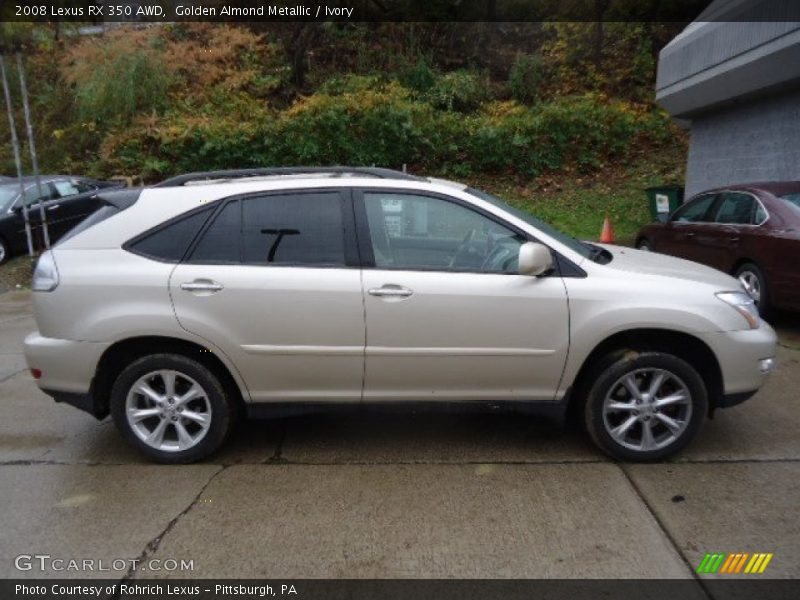 Golden Almond Metallic / Ivory 2008 Lexus RX 350 AWD