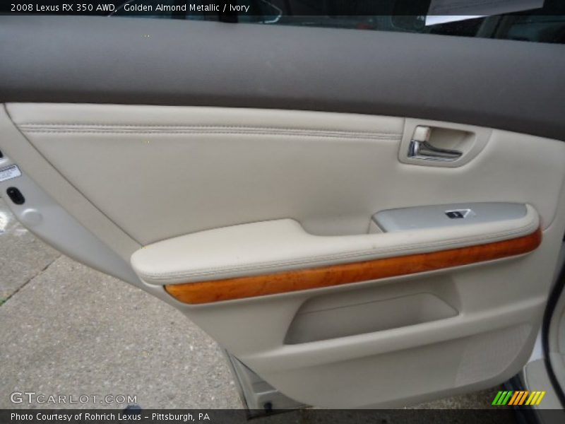 Golden Almond Metallic / Ivory 2008 Lexus RX 350 AWD