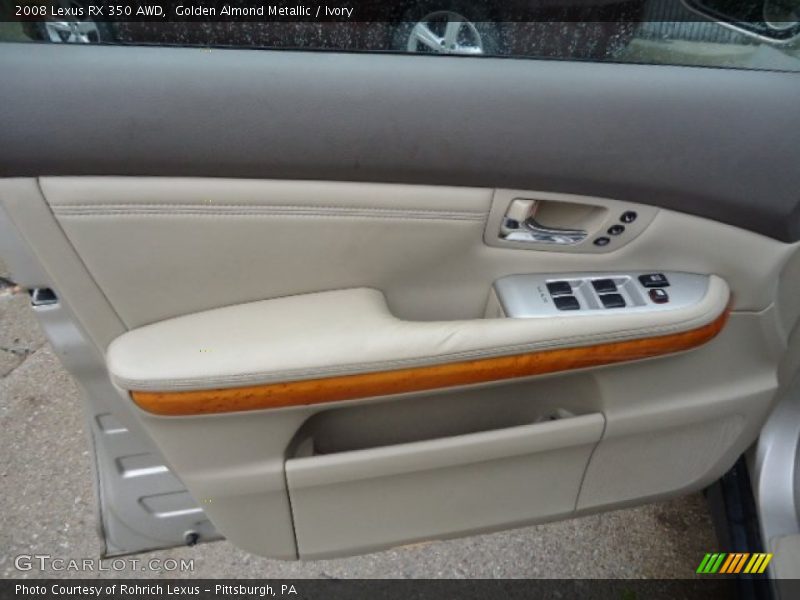Golden Almond Metallic / Ivory 2008 Lexus RX 350 AWD