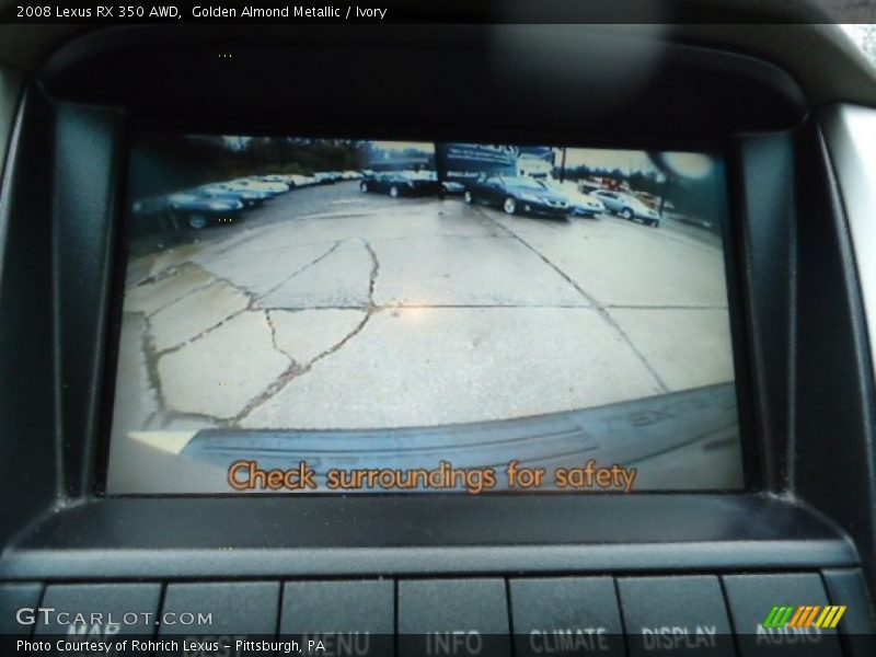 Golden Almond Metallic / Ivory 2008 Lexus RX 350 AWD