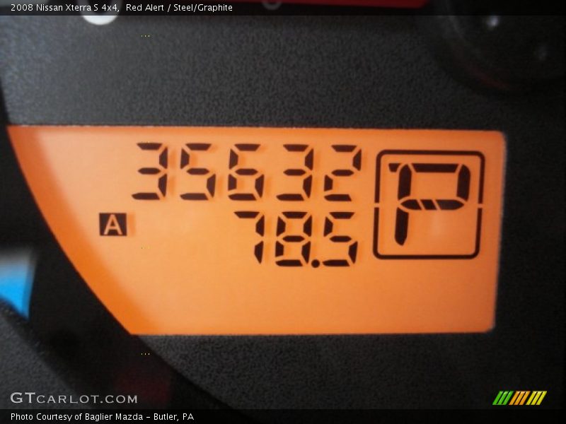 Red Alert / Steel/Graphite 2008 Nissan Xterra S 4x4