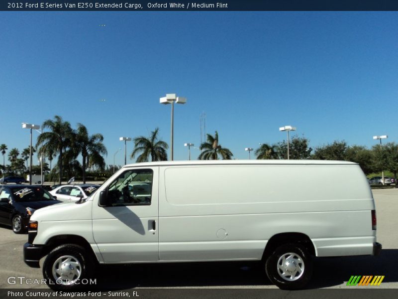 Oxford White / Medium Flint 2012 Ford E Series Van E250 Extended Cargo