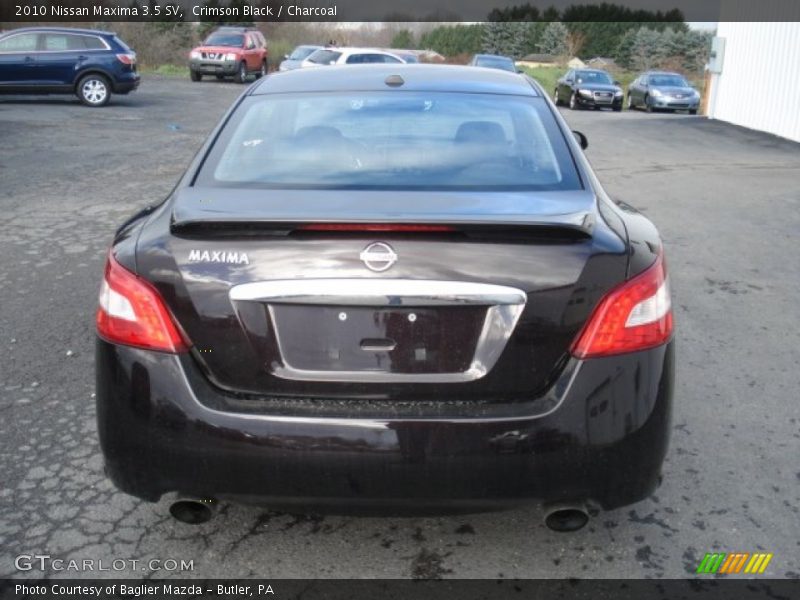 Crimson Black / Charcoal 2010 Nissan Maxima 3.5 SV