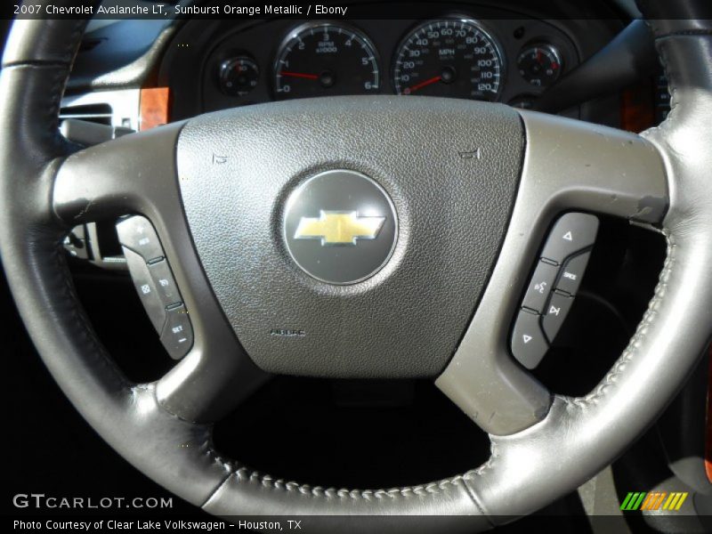 Sunburst Orange Metallic / Ebony 2007 Chevrolet Avalanche LT