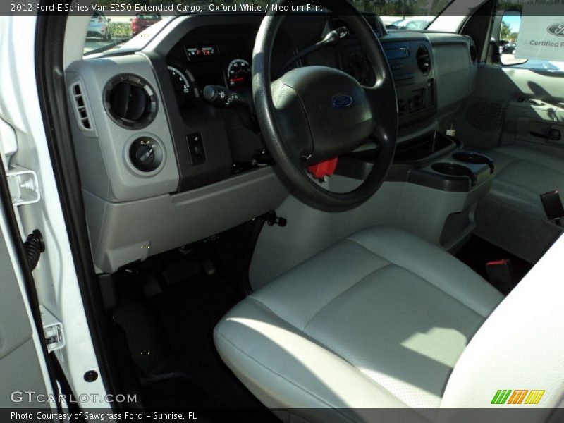 Oxford White / Medium Flint 2012 Ford E Series Van E250 Extended Cargo