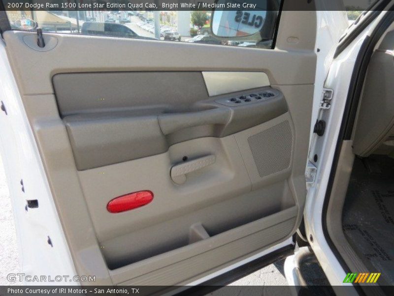 Bright White / Medium Slate Gray 2007 Dodge Ram 1500 Lone Star Edition Quad Cab