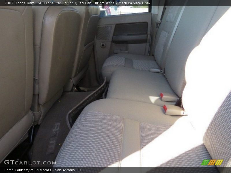 Bright White / Medium Slate Gray 2007 Dodge Ram 1500 Lone Star Edition Quad Cab
