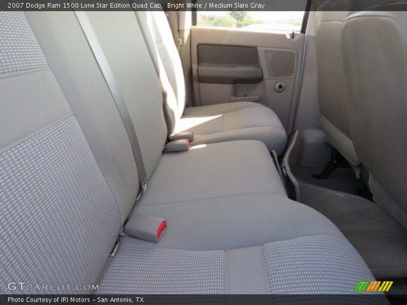 Bright White / Medium Slate Gray 2007 Dodge Ram 1500 Lone Star Edition Quad Cab