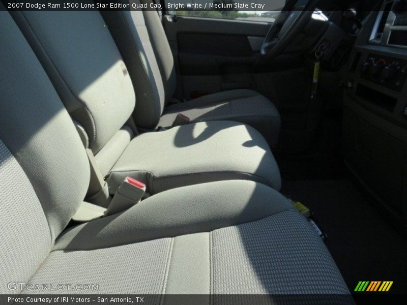 Bright White / Medium Slate Gray 2007 Dodge Ram 1500 Lone Star Edition Quad Cab
