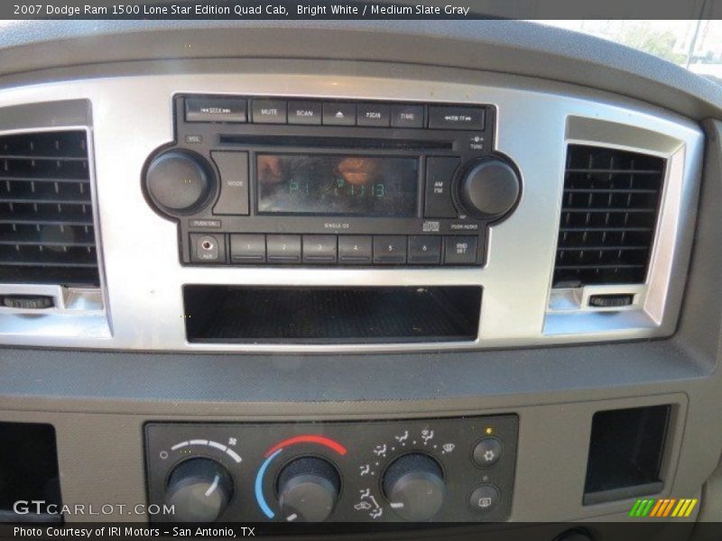Bright White / Medium Slate Gray 2007 Dodge Ram 1500 Lone Star Edition Quad Cab