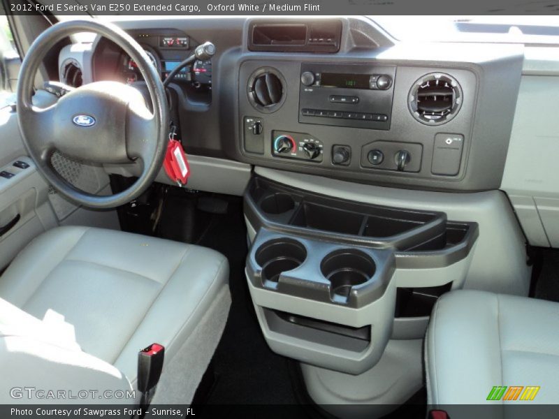 Oxford White / Medium Flint 2012 Ford E Series Van E250 Extended Cargo