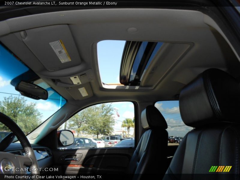 Sunburst Orange Metallic / Ebony 2007 Chevrolet Avalanche LT