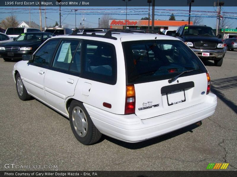Oxford White / Blue 1996 Ford Escort LX Wagon