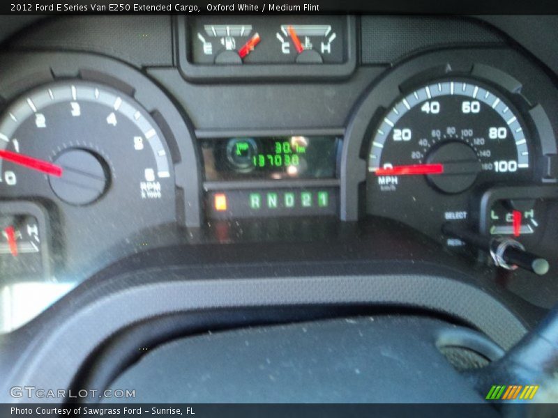 Oxford White / Medium Flint 2012 Ford E Series Van E250 Extended Cargo