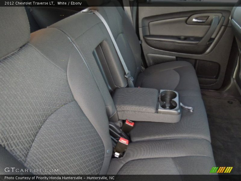 White / Ebony 2012 Chevrolet Traverse LT