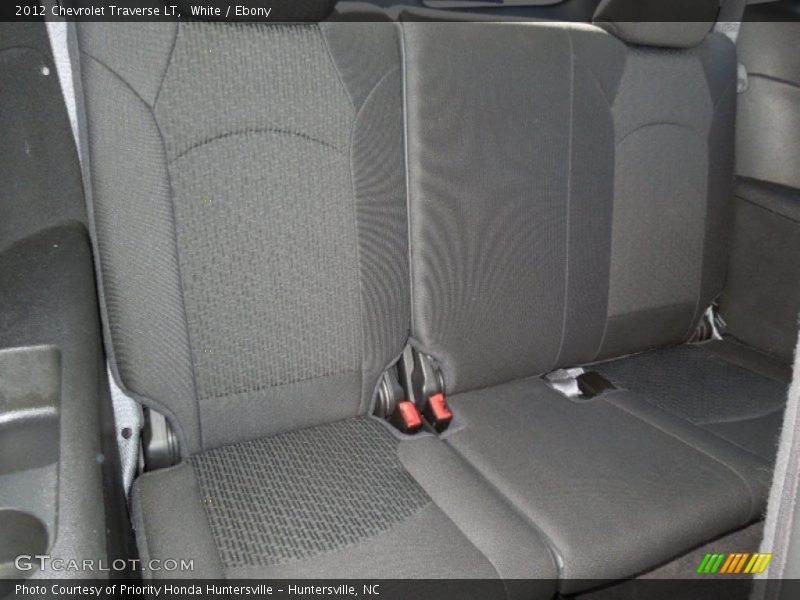 White / Ebony 2012 Chevrolet Traverse LT