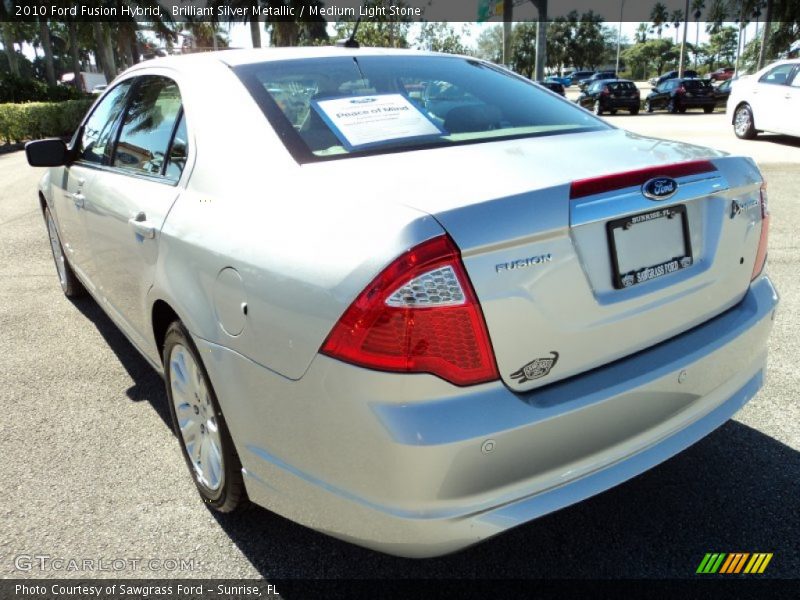 Brilliant Silver Metallic / Medium Light Stone 2010 Ford Fusion Hybrid