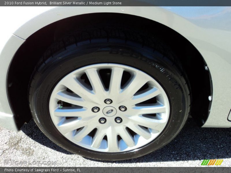 Brilliant Silver Metallic / Medium Light Stone 2010 Ford Fusion Hybrid