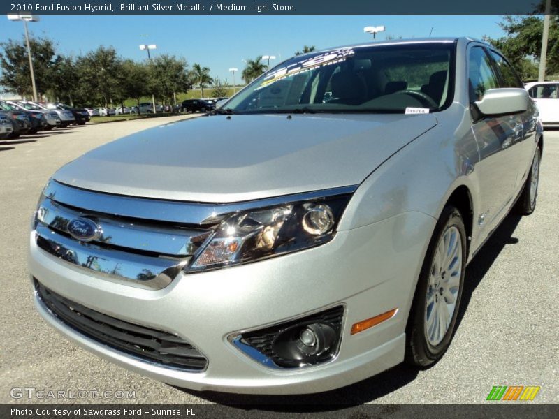 Brilliant Silver Metallic / Medium Light Stone 2010 Ford Fusion Hybrid