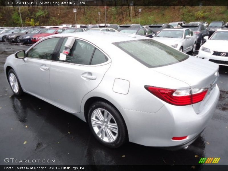 Silver Lining Metallic / Black 2013 Lexus ES 350