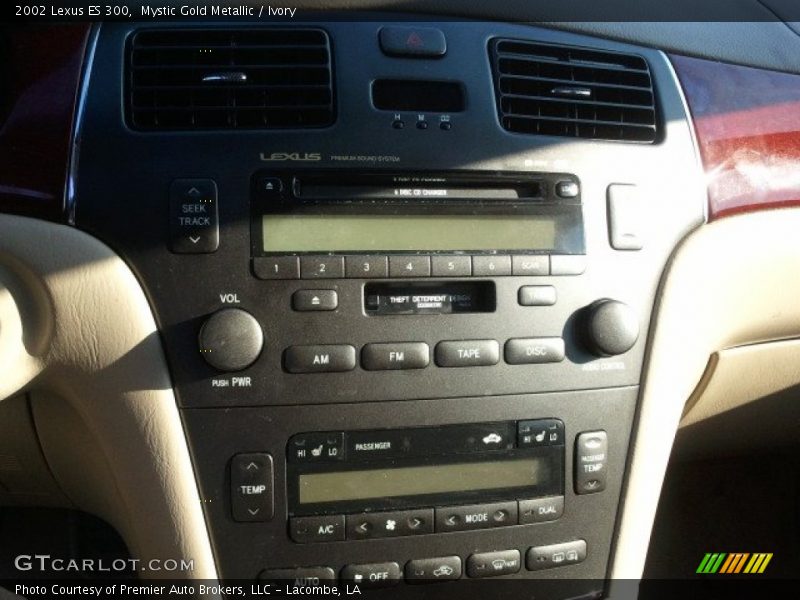 Mystic Gold Metallic / Ivory 2002 Lexus ES 300