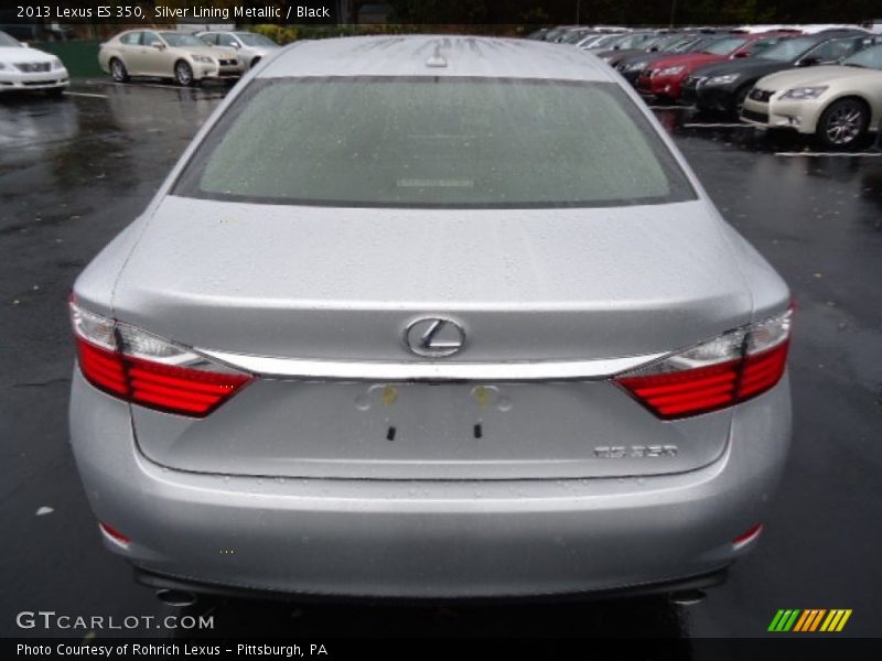 Silver Lining Metallic / Black 2013 Lexus ES 350