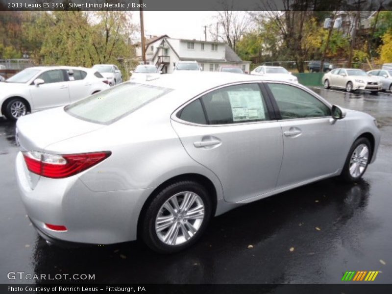 Silver Lining Metallic / Black 2013 Lexus ES 350