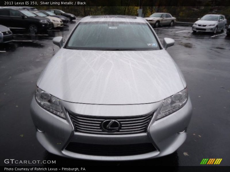 Silver Lining Metallic / Black 2013 Lexus ES 350