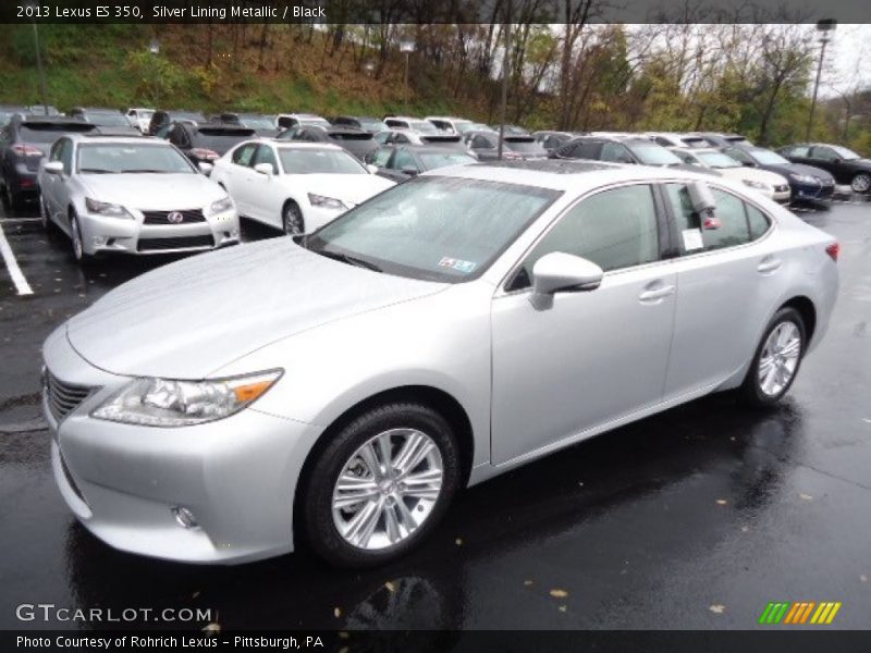 Silver Lining Metallic / Black 2013 Lexus ES 350