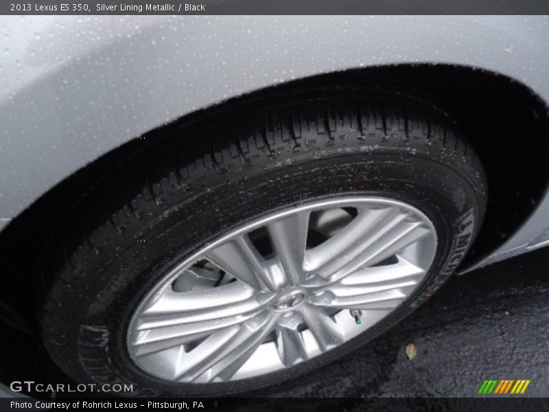 Silver Lining Metallic / Black 2013 Lexus ES 350