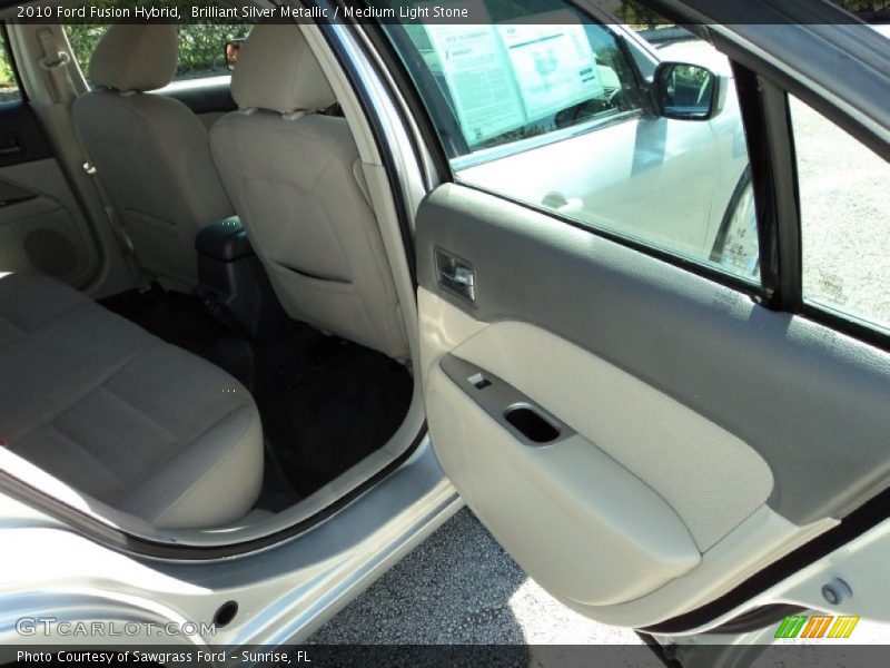 Brilliant Silver Metallic / Medium Light Stone 2010 Ford Fusion Hybrid