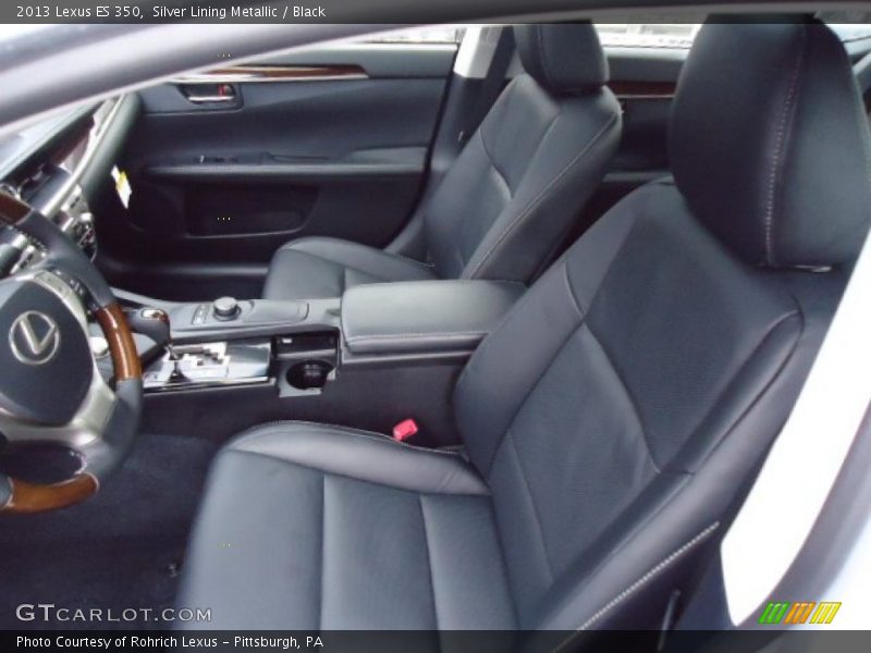Silver Lining Metallic / Black 2013 Lexus ES 350