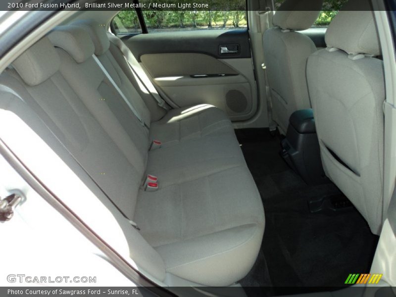 Brilliant Silver Metallic / Medium Light Stone 2010 Ford Fusion Hybrid