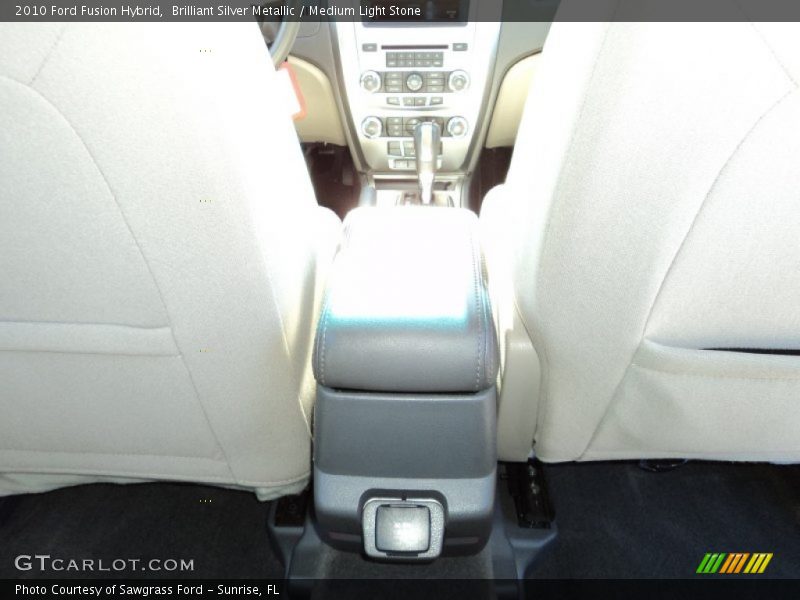 Brilliant Silver Metallic / Medium Light Stone 2010 Ford Fusion Hybrid