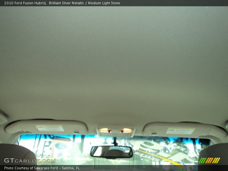 Brilliant Silver Metallic / Medium Light Stone 2010 Ford Fusion Hybrid