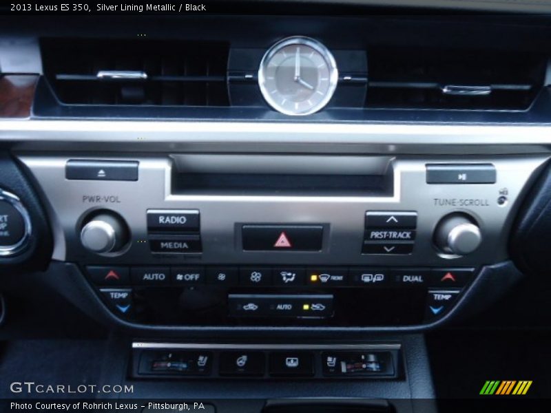 Silver Lining Metallic / Black 2013 Lexus ES 350