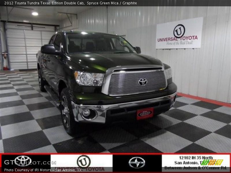Spruce Green Mica / Graphite 2012 Toyota Tundra Texas Edition Double Cab