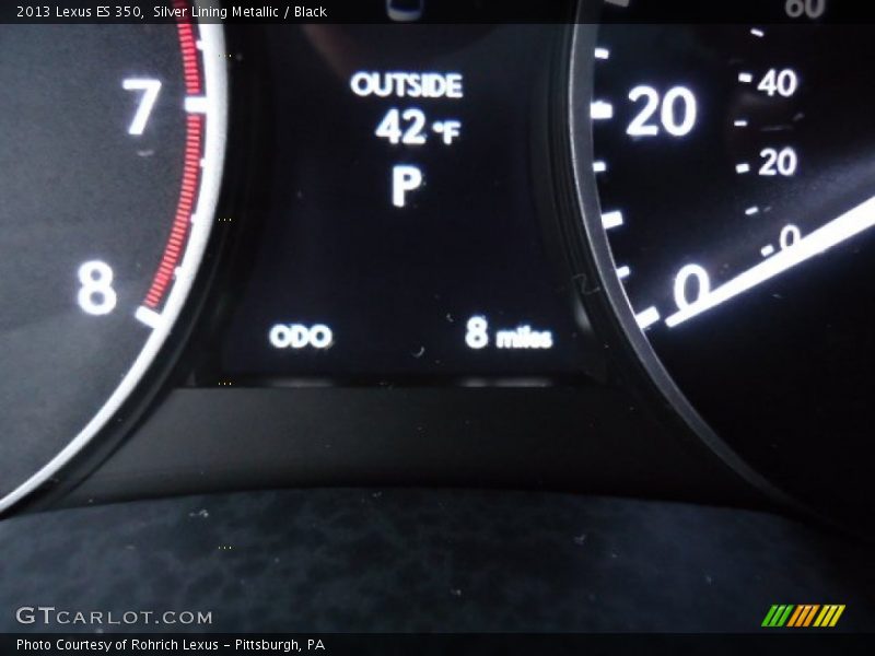 Silver Lining Metallic / Black 2013 Lexus ES 350