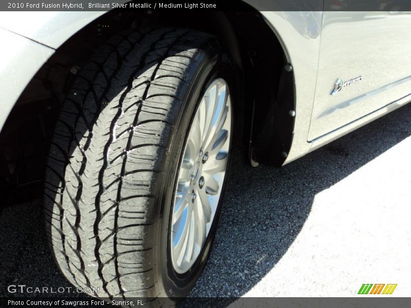 Brilliant Silver Metallic / Medium Light Stone 2010 Ford Fusion Hybrid