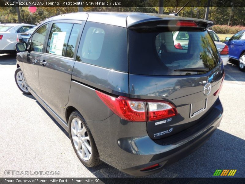 Metropolitan Gray Metallic / Sand 2012 Mazda MAZDA5 Touring
