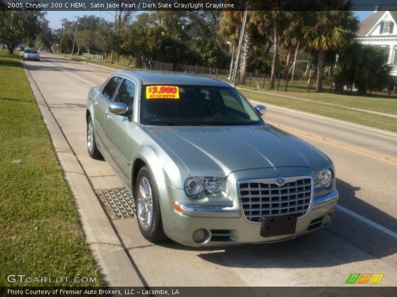 Satin Jade Pearl / Dark Slate Gray/Light Graystone 2005 Chrysler 300 C HEMI