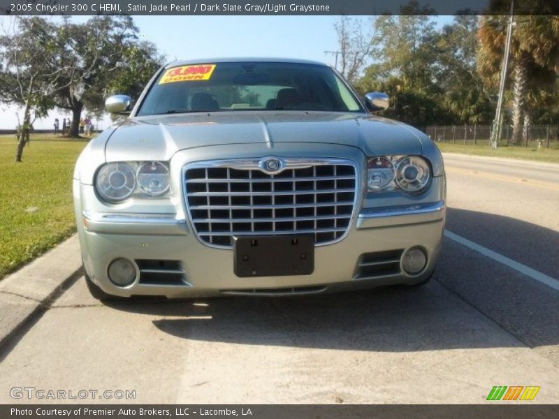 Satin Jade Pearl / Dark Slate Gray/Light Graystone 2005 Chrysler 300 C HEMI