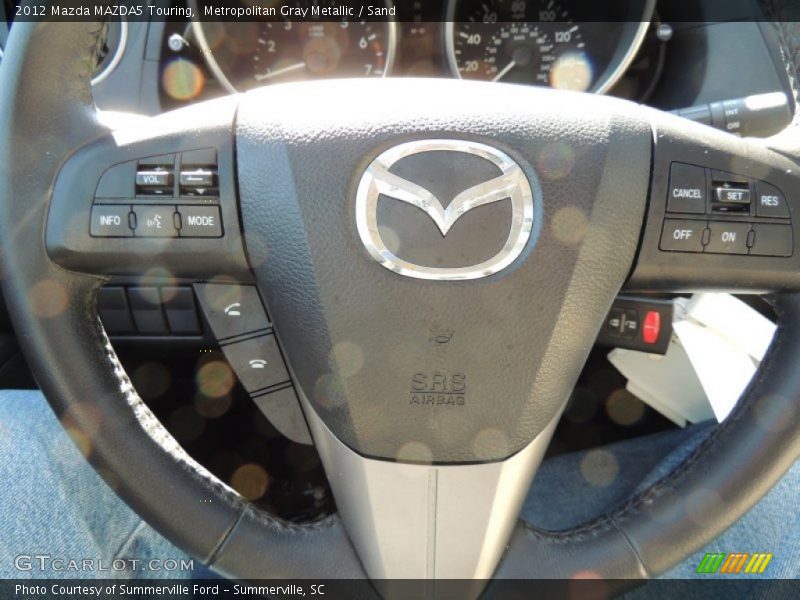 Metropolitan Gray Metallic / Sand 2012 Mazda MAZDA5 Touring