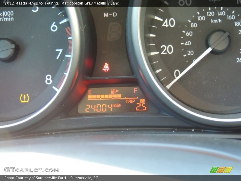 Metropolitan Gray Metallic / Sand 2012 Mazda MAZDA5 Touring