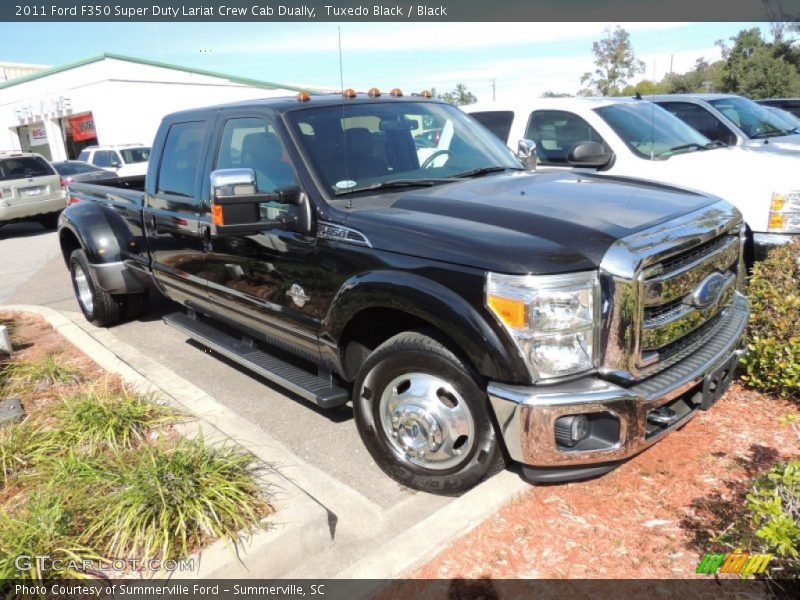 Tuxedo Black / Black 2011 Ford F350 Super Duty Lariat Crew Cab Dually