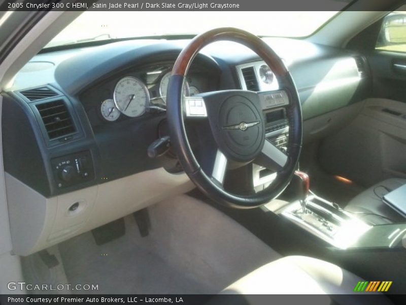 Satin Jade Pearl / Dark Slate Gray/Light Graystone 2005 Chrysler 300 C HEMI