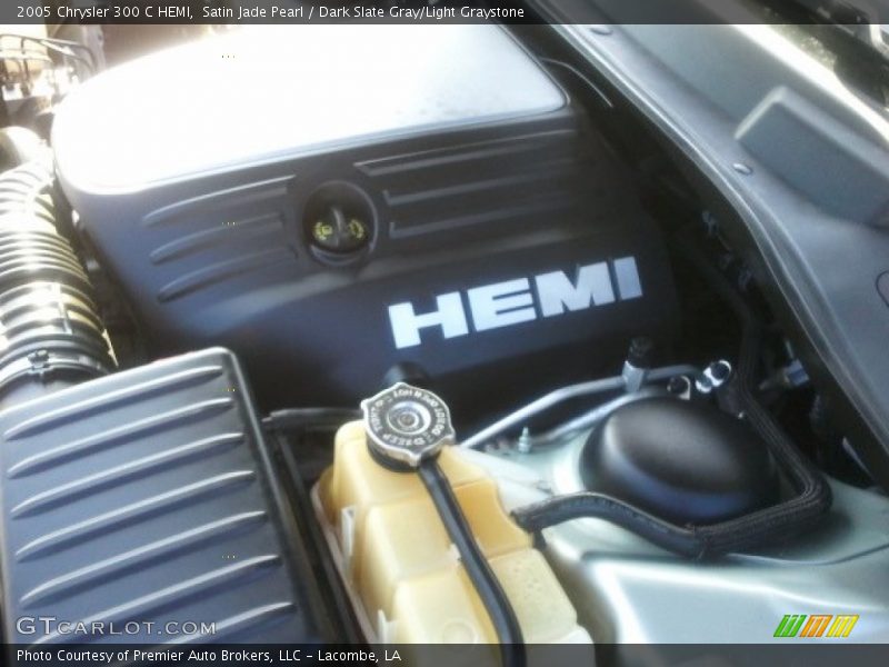 Satin Jade Pearl / Dark Slate Gray/Light Graystone 2005 Chrysler 300 C HEMI